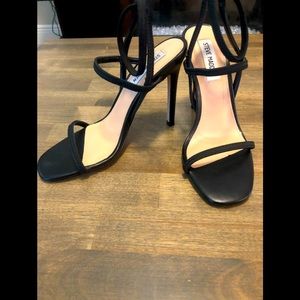 Steve Madden Black Strappy Heels